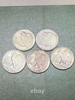 Lot Of 20 Walking Liberty Silver Half Dollars