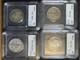 Lot Of (4) Silver Barber & Walking Liberty Half Dollars 50c