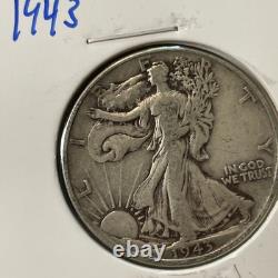 Lot Of 8 Walking Liberty Half Dollars all 90% Silver