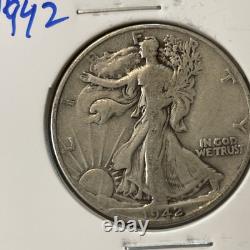Lot Of 8 Walking Liberty Half Dollars all 90% Silver