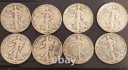 Lot Of Silver Walking Liberty Half Dollars & 2 New Albums. Some Rare Date/Mint