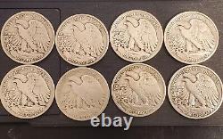 Lot Of Silver Walking Liberty Half Dollars & 2 New Albums. Some Rare Date/Mint