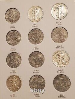 Lot Of Silver Walking Liberty Half Dollars & 2 New Albums. Some Rare Date/Mint