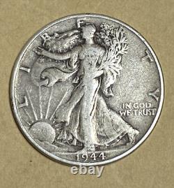 Lot Of Ten Half-dollar Walking Liberty U. S. 90% Silver Coins, Various Date 1940s