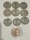 Lot Of (10) Walking Liberty Half Dollar 90% Silver Random Years One Toned