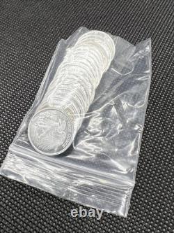 Lot of 20 1/10 oz. 999 Fine Silver Walking Liberty Rounds Mixed Mints