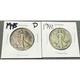 Lot Of 2 Walking Liberty Half Dollars 1942 1945 90% Silver Us Coins S 061