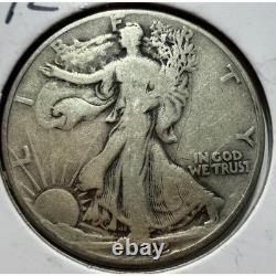 Lot of 2 Walking Liberty Half Dollars 1942 1945 90% Silver US Coins S 061