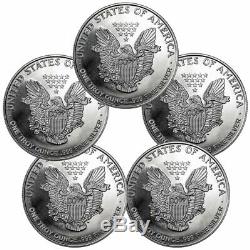 Lot of 5 Highland Mint Walking Liberty 1 oz Silver Round GEM BU SKU60395