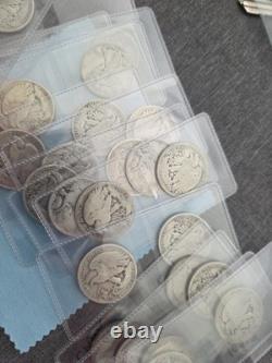Lot of 5 Walking Liberty Half Dollar 90% Silver I HAVE 3 LOTS LEFT GET B4