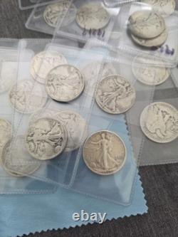 Lot of 5 Walking Liberty Half Dollar 90% Silver I HAVE 3 LOTS LEFT GET B4