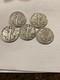Lot Of 5 Walking Liberty Half Dollars 90% Silver 2 D Mint