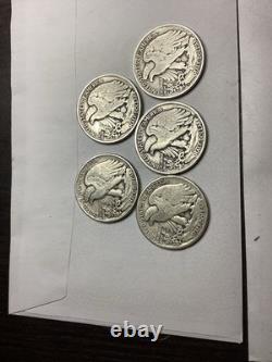Lot of 5 Walking Liberty Half Dollars 90% Silver 2 D Mint