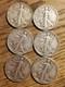 Lot Of 6 Walking Liberty Half Dollars Vg-fine Condition 90% Silver