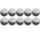 Lot Of Ten 0.10 (1/10) Troy Ounce. 999 Silver Walking Liberty Round