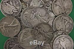 MAKE OFFER 1 Troy Pound Walking Liberty Half Dollars Junk 90% Silver Coins