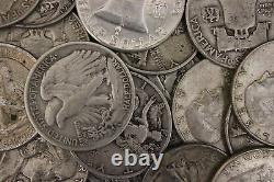MAKE OFFER 2 Troy Ounces Franklin Walking Liberty Half Dollars Junk Silver Coins