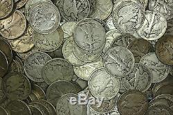 MAKE OFFER $4.00 Face Value 90% Silver Walking Liberty Half Dollars Junk Coins