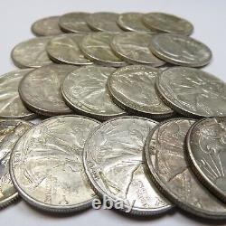 MIXED DATE $10 Roll x20 AU Walking Liberty Half Dollars 50c US Coin 34129Q