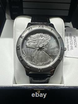 Mintwatch Silver Liberty Series Swiss Quartz Watch Walking Liberty Dial New