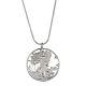 New Silver Walking Liberty Half Dollar Hand Cut Coin Sterling Silver Necklace