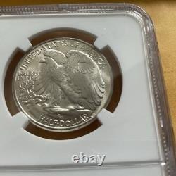 NGC 1944WALKING LIBERTY 0.3617oz Fine Silver 0.9 Finest MS66