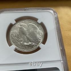 NGC 1944WALKING LIBERTY 0.3617oz Fine Silver 0.9 Finest MS66
