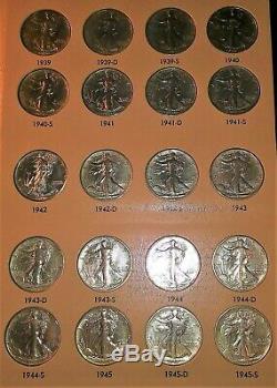 Nearly Complete Set Of Liberty Walking Half Dollars (1916-1947) In Dansco Album