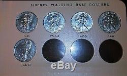 Nearly Complete Set Of Liberty Walking Half Dollars (1916-1947) In Dansco Album