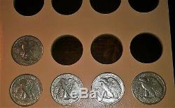 Nearly Complete Set Of Liberty Walking Half Dollars (1916-1947) In Dansco Album