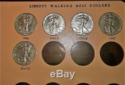 Nearly Complete Set Of Liberty Walking Half Dollars (1916-1947) In Dansco Album