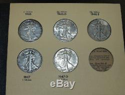Nearly Complete Set of Walking Liberty Half Dollars! 1916-1947