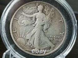 Nice 1st Year of Issue 1916 50C Liberty Walking Half Dollar! 90% Silver