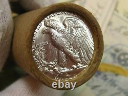 (ONE) CNB Denver Full Uncirculated 20 Walking Liberty Silver Half Dollar Roll