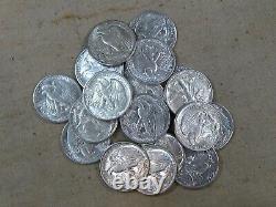 (ONE) CNB Denver Full Uncirculated 20 Walking Liberty Silver Half Dollar Roll