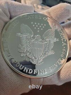 ONE TROY POUND (12 oz) OF 1989.999 SILVER ROUND PROOF