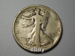 Old Us Coin 1918-s Walking Liberty Silver Half Dollar