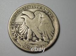Old Us Coin 1918-s Walking Liberty Silver Half Dollar