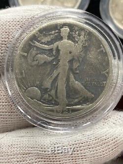 PCS COIN SET Walking Liberty Half Dollar 1916-1947 1917 1918 1919-s 1921-s 31