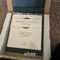 PCS Postal Commemorative Society Silver Walking Liberty Coinage Collection