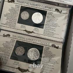 PCS Postal Commemorative Society Silver Walking Liberty Coinage Collection