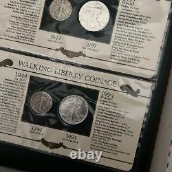 PCS Postal Commemorative Society Silver Walking Liberty Coinage Collection