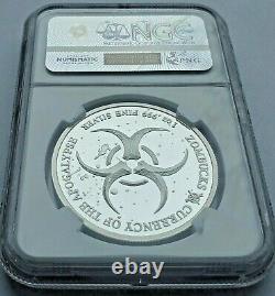 PF 70 Zombucks WALKER 1 oz. 999 silver Proof walking liberty ZOMBIE DEAD NGC