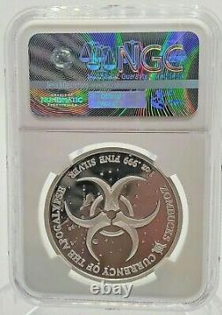 PF 70 Zombucks WALKER 1 oz. 999 silver Proof walking liberty ZOMBIE DEAD NGC