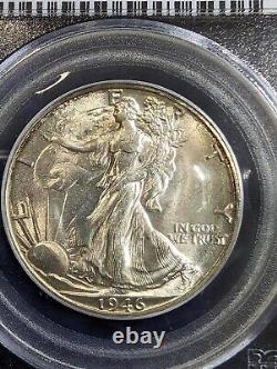 Pcgs 1946 D Walking Liberty Half Dollar Ms 65