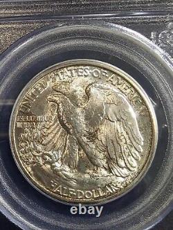 Pcgs 1946 D Walking Liberty Half Dollar Ms 65