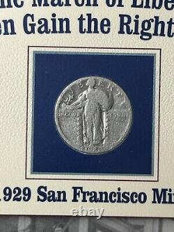 Postal Commemorative Society Silver Walking Liberty Coins / Stamps 9 Coins