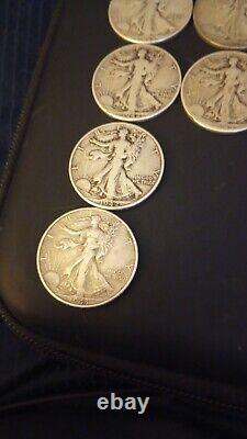 Pre-1964 Walking Liberty Half Dollars Pre 1964 Silver Quarter 29 Coin Lot