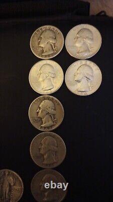 Pre-1964 Walking Liberty Half Dollars Pre 1964 Silver Quarter 29 Coin Lot