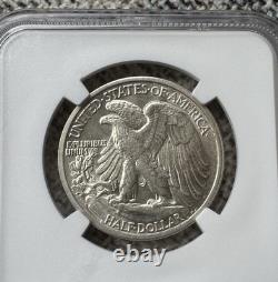 Pre WWII NGC AU-58 Cert? 1937-S Walking Liberty SILVER Half Dollar Almost Unc